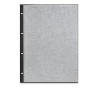 Hama | Hoja para foto para álbum de anillas (23,3x31cm, 25 unidades, con papel intercalado, perforado) negro