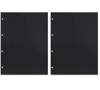 Hama | Hoja para foto para álbum de anillas (23,3x31cm, 25 unidades, perforado) negro (Paquete de 2)