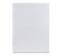 Hama | Hoja para foto para álbum de anillas (23,3x31cm, 25 unidades, perforado, papel crital) blanco