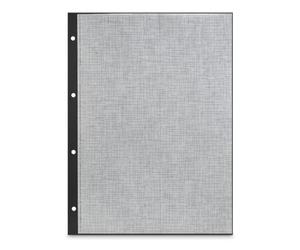 Hama | Hojas para Álbum de Anillas 23,3 x 31 cm 25 Unidades Negras | Hojas negras perforadas con papel intercalado para proteger fotografías en álbumes de anillas, Negro