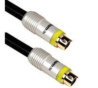 Hama Home Theatre GOLD 10m Cable De Conexión S-Video S-VHS SVHS Hosiden 4pol DIN