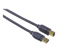 Hama HQ 1,8m Cable USB 3.0 Tipo A-B Para Impresora USB Hub Disco Duro