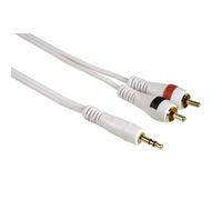 Hama HQ 2M Conector Cinch AUX Cable De Audio 3,5Mm Conector De 2X Chinch RCA