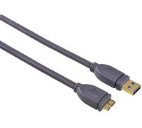 Hama HQ 3M Cable USB 3.0 Micro-B Conector Micro-USB Dorado Blindado PC HDD Hub
