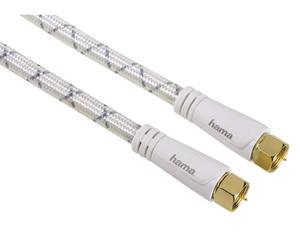 Hama HQ Sat-Cable 120dB 8K 4K HD TV Cable de Antena Conector F Coaxial