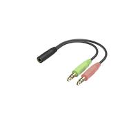 Hama - "HS-P100 V2" Auriculares de oficina para PC, estéreo, negro