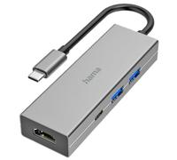 HAMA Hub Multipuerto USB-C con HDMI 4K y Puertos USB 3.2