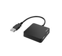 Hama | Hub USB 2.0 4 Puertos Compacto 480 Mbit/s Negro
