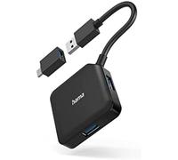Hama - hub usb 3.2 4 puertos con adaptador usb-c 5 gbit/s