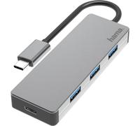 Hama | Hub USB-C 4 Puertos USB 3.2 10 Gbit/s Gris