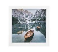Hama Hucha con marco de fotos (apta como regalo de dinero o elemento decorativo), color blanco