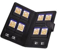 Hama Estuche para tarjetas de memoria Tarjetero Vegas – F/SC/MicroSD, cuero, 80x137x16 mm, negro