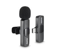 Micrófono Hama Smart Wireless USB-C omnidireccional con reducción de ruido