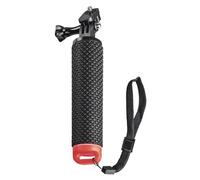 Hama Monopie flotante para cámara Go Pro Empuñadura flotador 2en1, Rosca 1/4" Negro