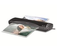 Hama I Plastificadora Home & Office DINA 3 (Máquina laminadora caliente y fría con 2 rodillos, 250 mm/Min, Calentamiento rápido) Negro