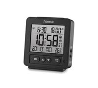 Hama I Reloj Despertador DCF (Rhodos, Reloj sobremesa, Alarma) Negro