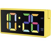 Hama I Reloj Despertador Digital (Ibiza, Reloj sobremesa, Alarma, Carga USB, Pantalla Multicolor) Amarillo