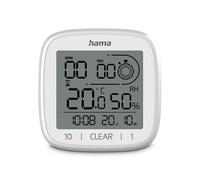 Hama I Reloj Digital de baño (Chipre, con Ventosa, Higrómetro, Protección IPX4, Pilas) Blanco