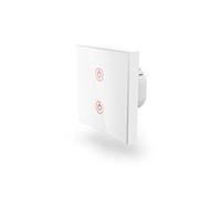 Hama | Interruptor Wifi y táctil, Compatible con Alexa/Google Home, Temporizador, Control con aplicación, Color Blanco.