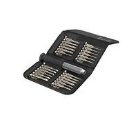 Hama | juego de destornilladores de precisión (kit de mini destornilladores para smartphones, ordenadores, pc, 24 destornilladores en 1) negro