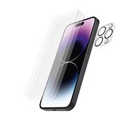 Hama Juego de Protectores de Pantalla para iPhone 14 Pro, 3 Protectores de Pantalla, 1 Protector de cámara