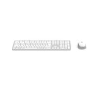 Hama Juego de ratón inalámbrico con Teclado (Dispositivo múltiple de 2,4 GHz a través de Receptor USB + 2 Bluetooth para PC, portátil, Tableta, Alcance de 10 m, disposición Alemana QWERTZ, sin Ruido
