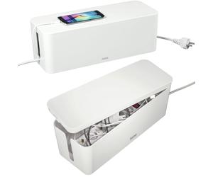 Hama Kabelbox Kabelkasten Gestión Caja de Carga Kabel-Organizer Cableado