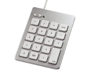 Hama - Keypad, Con cables, USB, numeric, MAC OS 10.6.2 +, Plata (QWERTZ)
