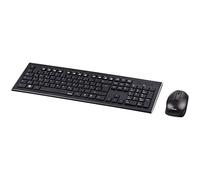 Hama Cortino Kit Teclado + Ratón Inalámbrico Negro