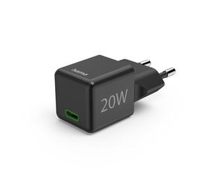 hama Ladeadapter schwarz, 20 Watt NUEVO