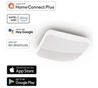 Hama | Lámpara inteligente, lámpara de techo LED WiFi (Lámpara inteligente con control por voz compatible con Alexa/Google Home, intensidad regulable, 27 cm, control a través de aplicación) Blanco.
