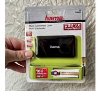 Hama | Lector de Tarjetas USB 3.0 (65 en 1, USB-A, para concectar pc, macbook) Color Negro
