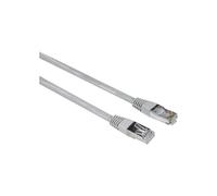 Hama Línea de Entrada - Cable de red - RJ-45 (M) a RJ-45 (M) - 10,0m - F/UTP (ScTP) - CAT 5e - moldeado - Gris (Paquete con