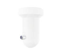 Hama | LNB Universal Single Satélite HD 4K 8K 0,3 dB | LNB de alta señal con 1 salida, compatible con receptores HD, 4K y 8K, bajo ruido de 0,3 dB, Blanco