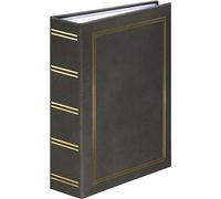 Hama London (álbum 200 Formato 9 x 13 cm, Libro de Fotos para Insertar), Color Gris, Cuero sintético, 16 x 20.5 cm