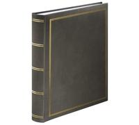 Hama Super Jumbo London - Álbum de Fotos (34 x 35 cm, 80 páginas Blancas, álbum de Fotos para 480 Fotos para Hacer y Pegar, álbum de Fotos con separadores de pergamino), Color Gris