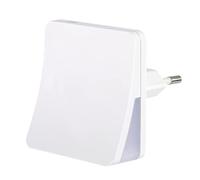 Hama Luz de seguridad: luz nocturna infantil con enchufe, luz cálida 3378K y sensor, Blanco