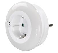 Hama | Luz Nocturna LED Circle Colour con Enchufe Integrado | Sensor de Luz y 3 Colores | Ideal para Habitación Infantil y Pasillos