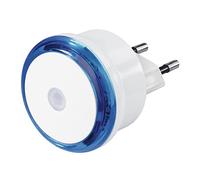 Hama Luz nocturna LED de orientación con sensor crepuscular y enchufe, consumo eficiente Azul