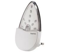 Hama | Luz nocturna LED (enchufe con luz para escaleras, luz infantil, 60 < lumens) Blanco