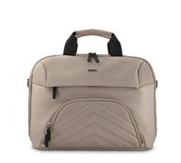 Hama | Maletín para portátil de hasta 16.2" pulgadas (Bolsa para pc portátil ligera, con asas, bolsillos exteriores, bolsa de pc hecha con materiales reciclados) Beige