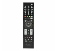 HAMA | Mando Universal para TV 8 en 1 con Botón para App (Control Remoto, Compatible con Múltiples Modelos, Fácil Configuración, Diseño Elegante) Color Negro.