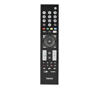 HAMA | Mando Universal para TV 8 en 1 con Botón para App (Control Remoto, Compatible con Múltiples Modelos, Fácil Configuración, Diseño Elegante) Color Negro.
