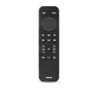 Hama | Mando Universal TV (Mando a Distancia Universal, para TV, con Botón de Netflix, Prime Video y Disney+, programable) Negro