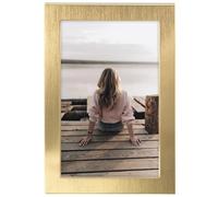 Hama Marco de aluminio dorado extra ancho para portal