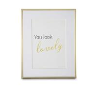 Hama Marco de aluminio dorado para portal, 13 x 18 cm