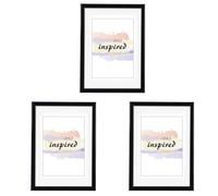 Hama | Marco de Fotos 30x40cm (Marco de Plástico, Vídreo de Calidad, Para Imágenes de 20x28 cm, Con Cuelga Fácil) Color Negro (Paquete de 3)