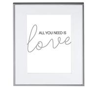 Hama Marco de Fotos de 13 x 18 cm (Marco de Fotos de Metal, Marco de Retrato con Pared Trasera de Terciopelo para Colocar y Colgar), Color Plateado