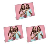 Hama | Marco Fotos Acrilico (10x15 cm, horizontal, forma apaisada) Color transparente (Paquete de 3)