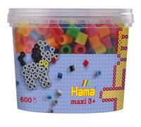 Hama Maxi Pot 600 perles néon Color Actividades Creativas, Multicolor (161-08572.00)